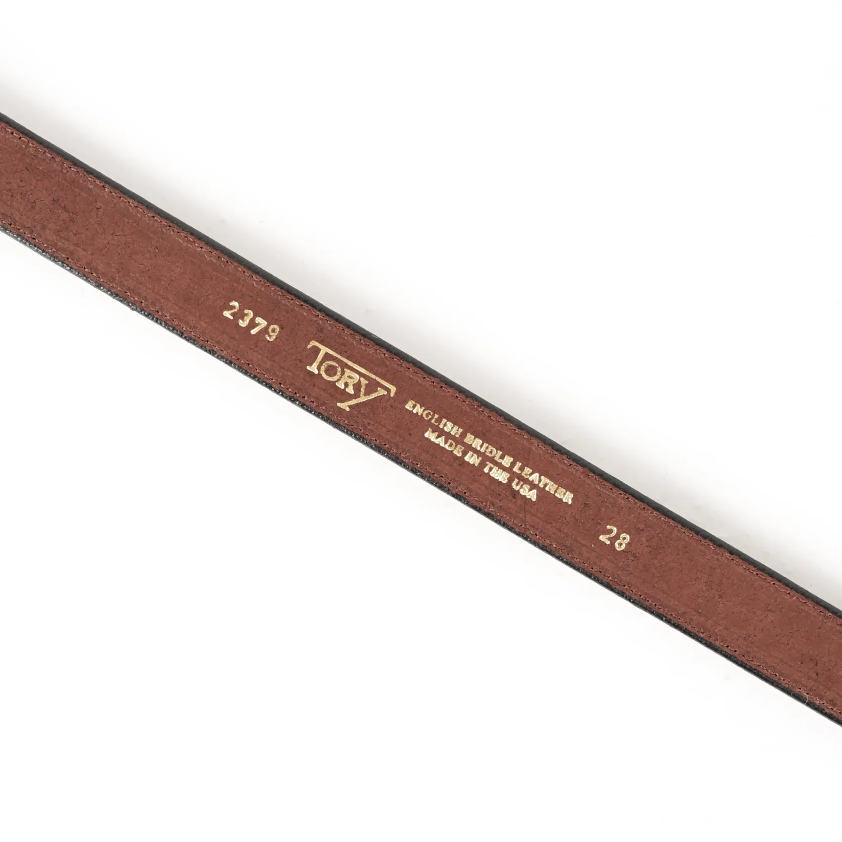 1" Clincher Belt - Havana/Brass