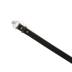 1 1/4" Nickel Hoof Pick Belt - Black