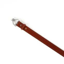 1 1/4" Nickel Hoof Pick Belt - Oakbark
