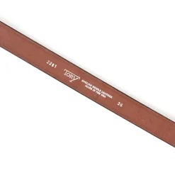 1 1/4" Nickel Hoof Pick Belt - Havana