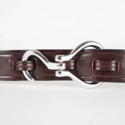 1 1/4" Nickel Hoof Pick Belt - Havana