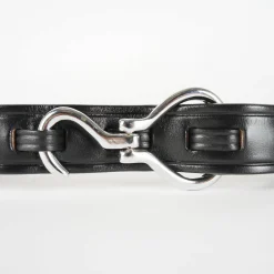 1 1/4" Nickel Hoof Pick Belt -  Black
