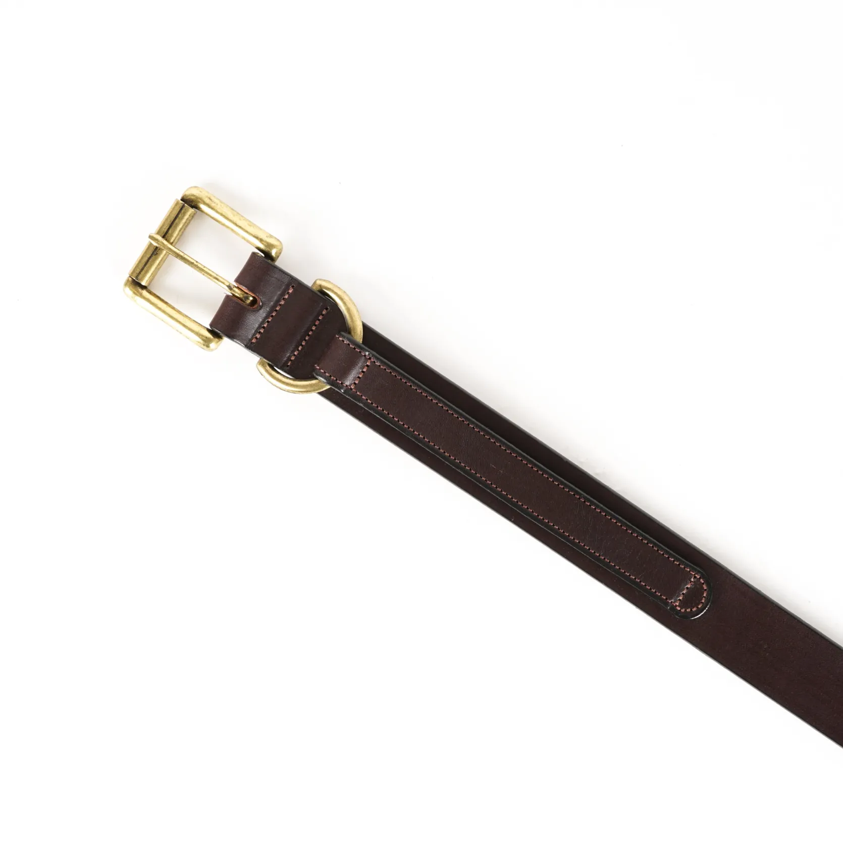 1 1/4" Strap Belt - Havana Dee Keeper/Brass