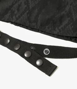 Radio Vest - Black - Python Jacquard Sateen