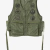 Radio Vest - Olive - Python Jacquard Sateen