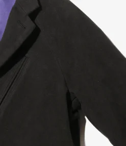 Raglan Jacket - Black - C/W Moleskin