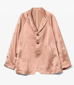 Raglan Jacket - Salmon Pink - Bright Kersey