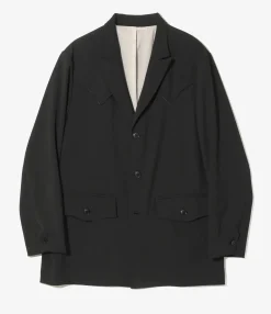 Rancher Coat - Black - Poly Twill
