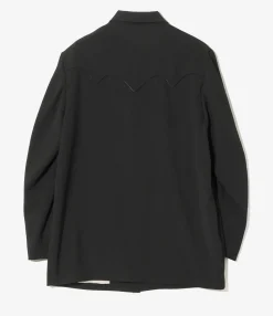 Rancher Coat - Black - Poly Twill