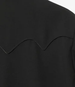 Rancher Coat - Black - Poly Twill