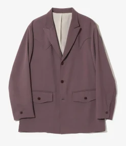 Rancher Coat - Purple - Poly Twill