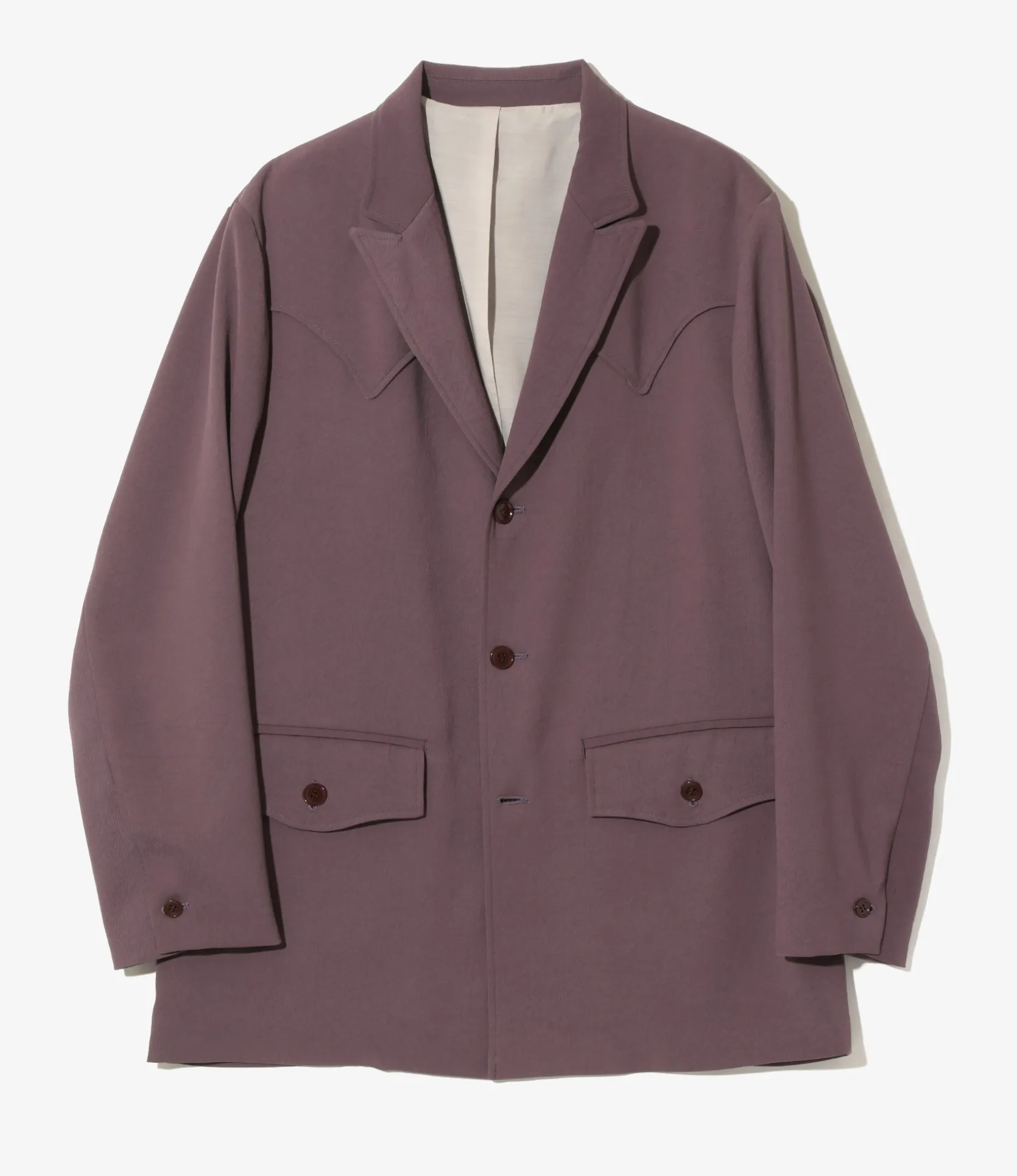 Rancher Coat - Purple - Poly Twill