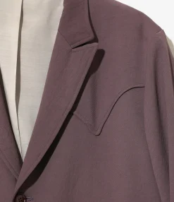 Rancher Coat - Purple - Poly Twill
