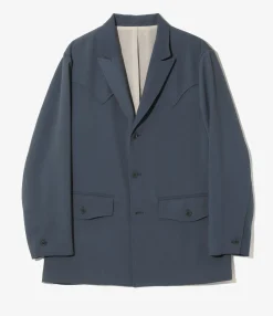 Rancher Coat - Slate Blue - Poly Twill