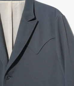 Rancher Coat - Slate Blue - Poly Twill