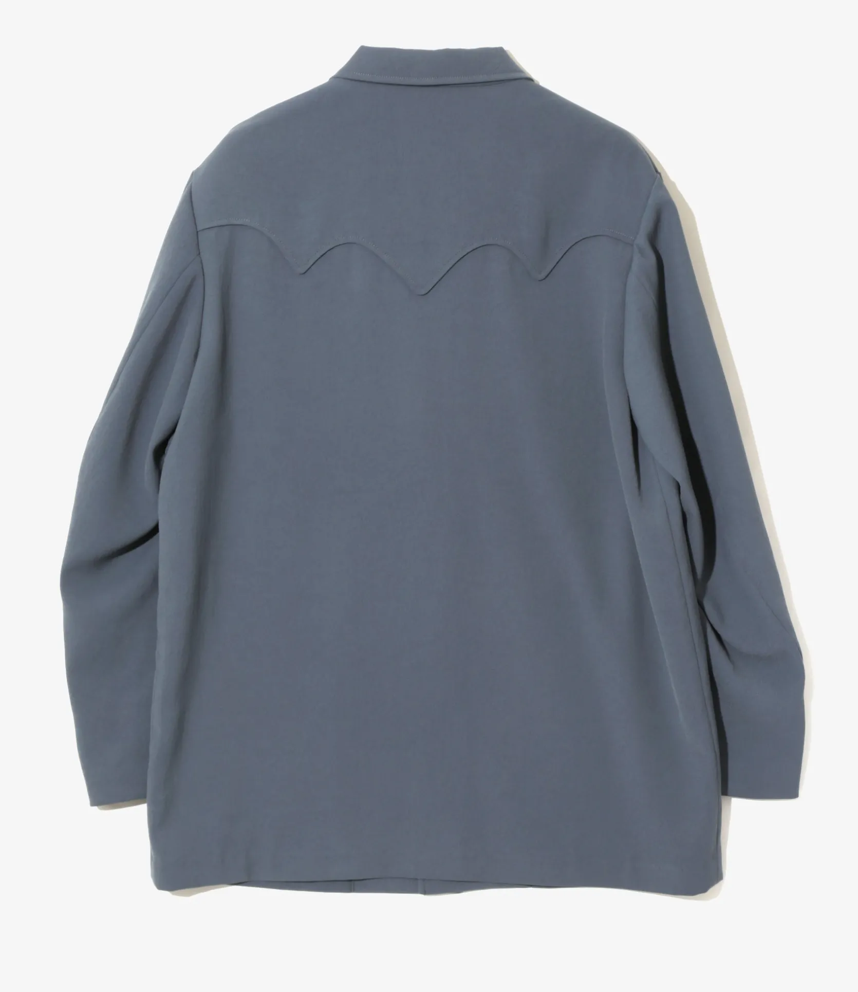 Rancher Coat - Slate Blue - Poly Twill
