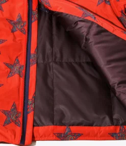 R.C. Down Jacket - Red Star - Poly Taffeta / Printed