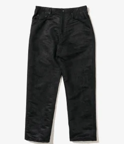 RF Jeans - Black Polyester Fake Suede