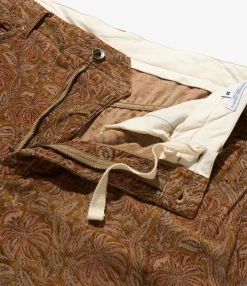 RF Jeans - Khaki Floral Corduroy