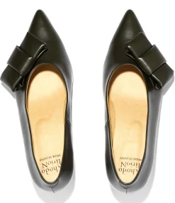 Rhodo Ribbon High Heel - Moss Green
