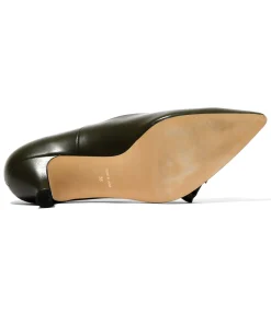 Rhodo Ribbon High Heel - Moss Green