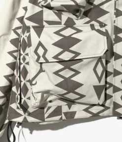 River Trek Jacket - Native Skull & Target - Cotton Ripstop / 3 Layer