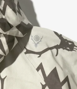 River Trek Jacket - Native Skull & Target - Cotton Ripstop / 3 Layer