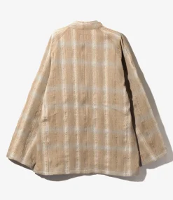 Samue Jacket - Mocha - W/PE Plaid Double Jq.