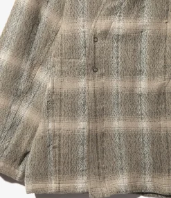 Samue Jacket - Olive - W/PE Plaid Double Jq.
