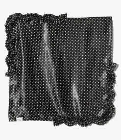Scarf Polka Dots Sateen - Black