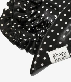 Scarf Polka Dots Sateen - Black