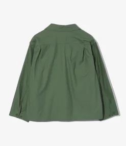 Sea Bees Jacket - Olive Cotton Reverse Sateen
