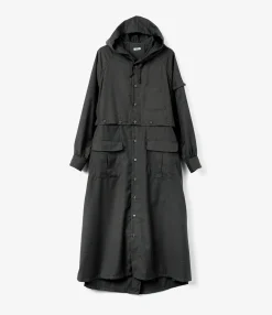 Shifting Dress - Charcoal Gabardine