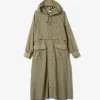 Shifting Dress - Khaki Sheer Cupro
