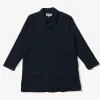Shop Coat - Dk. Navy Cotton Heavy Basketweave