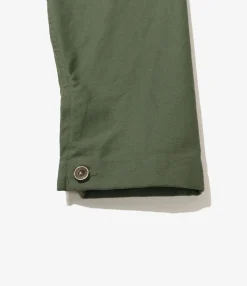 Shop Coat - Olive Cotton Reverse Sateen