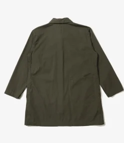 Shop Coat - Olive Heavyweight Cotton Ripstop