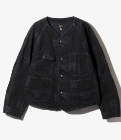 Short Coverall - Black - 13oz Denim / Rose Jq.