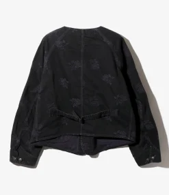 Short Coverall - Black - 13oz Denim / Rose Jq.