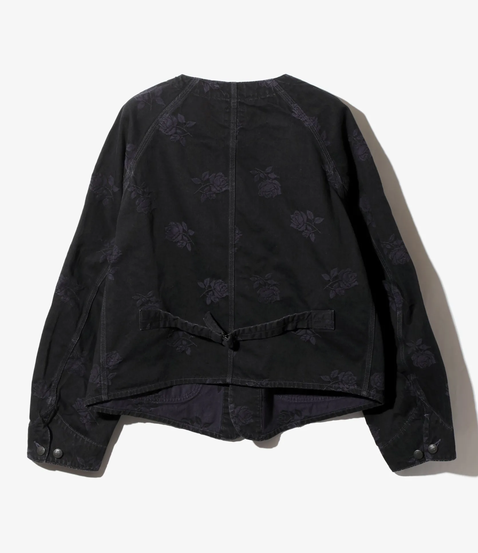 Short Coverall - Black - 13oz Denim / Rose Jq.