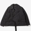 Short Trench - Black Nyco Twill