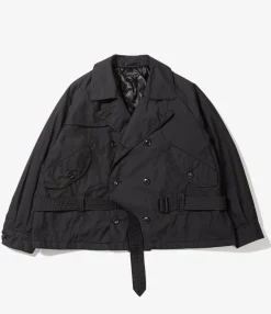 Short Trench - Black Nyco Twill