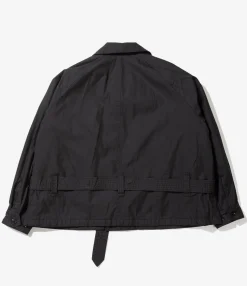 Short Trench - Black Nyco Twill