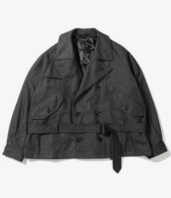 Short Trench - Black PC Denim