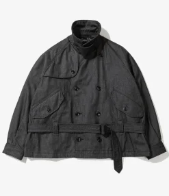 Short Trench - Black PC Denim