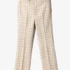 Side Tab Trouser - Beige - W/PE/PC/N/R Plaid Twill