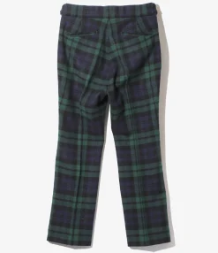 Side Tab Trouser - Blackwatch - Wool Tartan Plaid