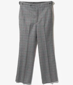 Side Tab Trouser - Grey - W/PE/PC/N/R Plaid Twill