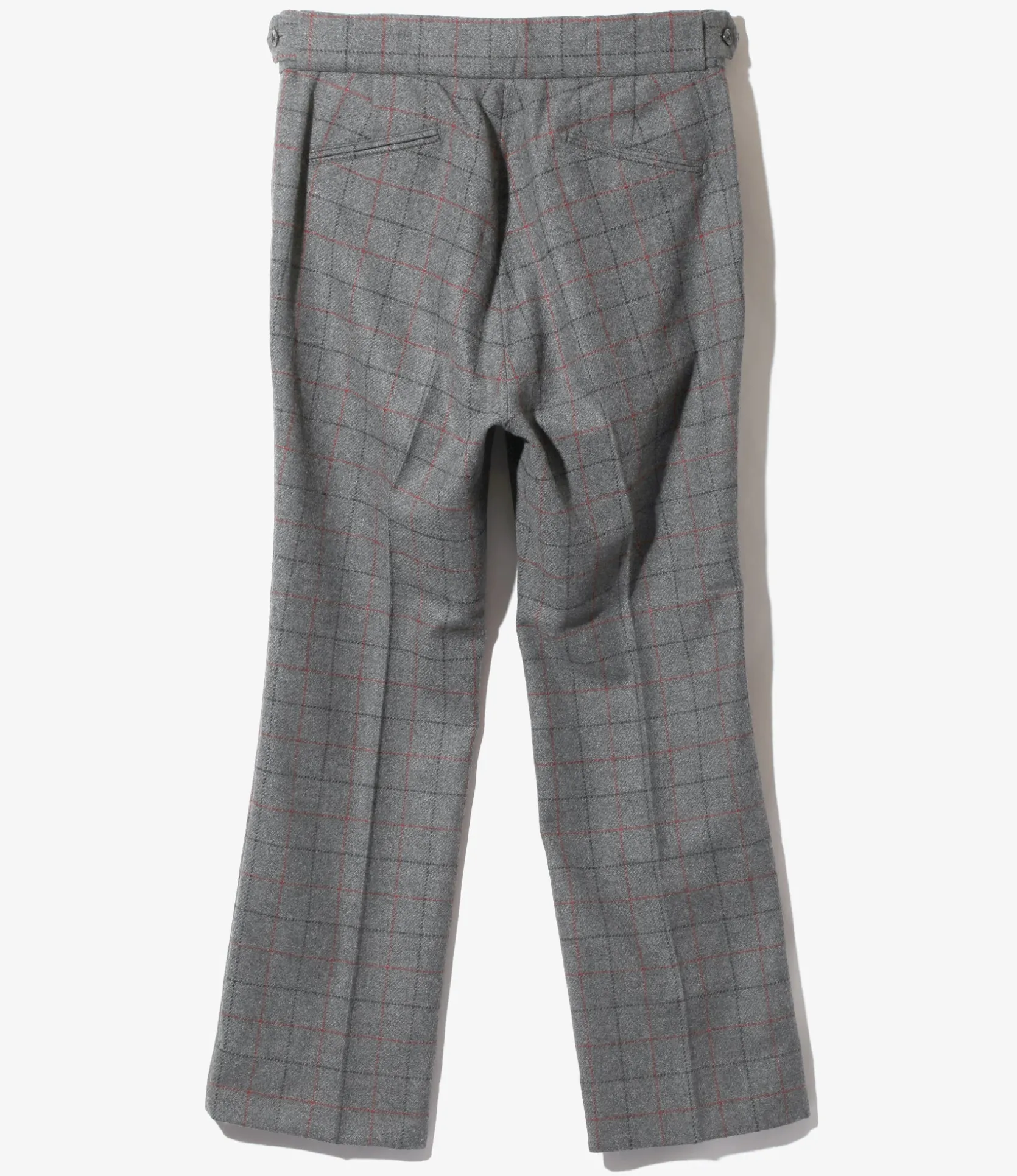 Side Tab Trouser - Grey - W/PE/PC/N/R Plaid Twill