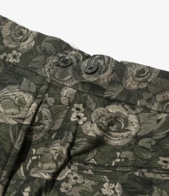Side Tab Trouser - Olive - W/R Rose Jq.